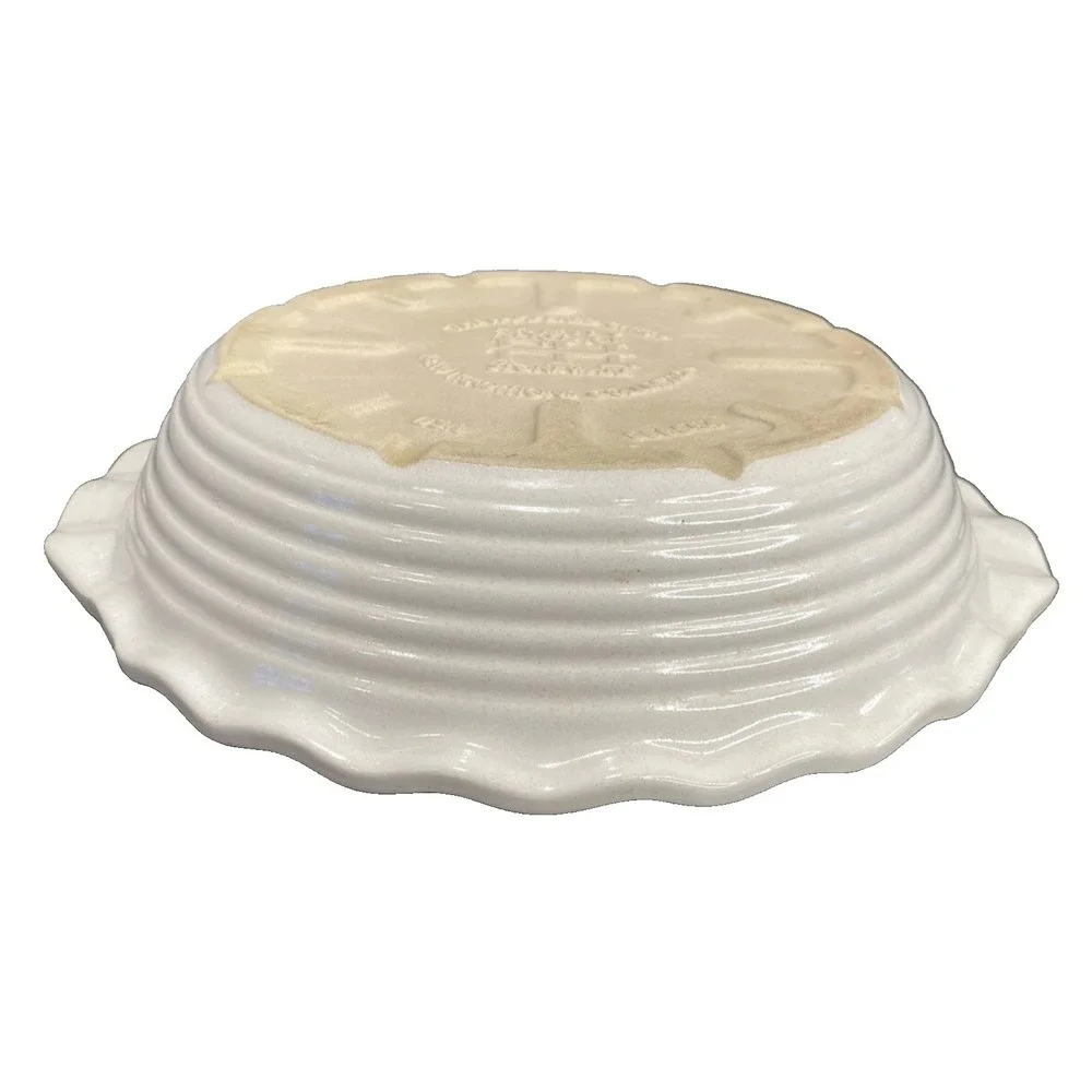 Pampered Chef New Traditions‎ Deep Dish Pie Plate Vanilla 9